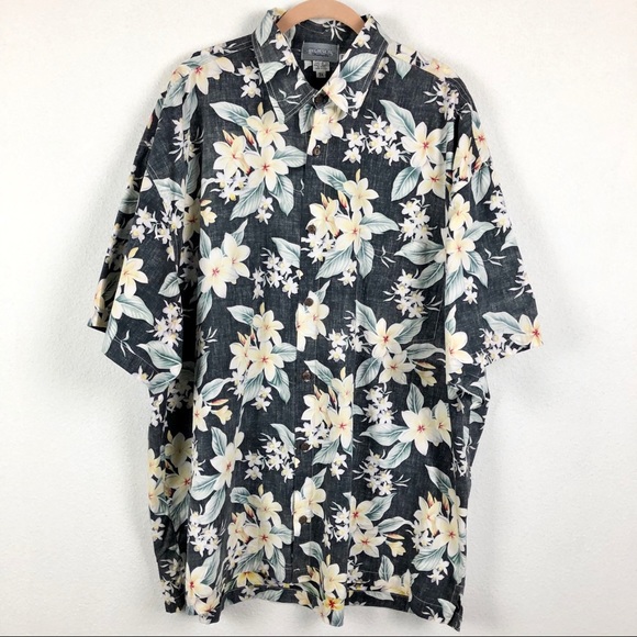 Other - High Seas Hawaiian Style Floral Short Sleeve 3X